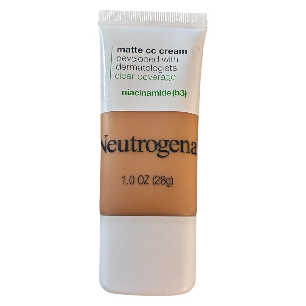Neutrogena Matte CC‎ Cream Clear Coverage Niacinamide 1oz Shade Fawn 5.0